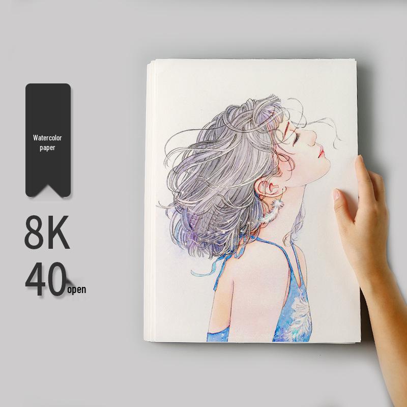Бумага для эскизов и акварели Rubens 160 г/м²: Размеры 4K и 8K для рисования, гуаши и детских каракулей