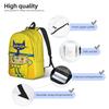 Крутой Кот Пит Кот Крутой Рюкзак На Открытом Воздухе Старшая Школа Работа Daypack для Мужчин Женщин Ноутбук Компьютер Сумка На Плечо