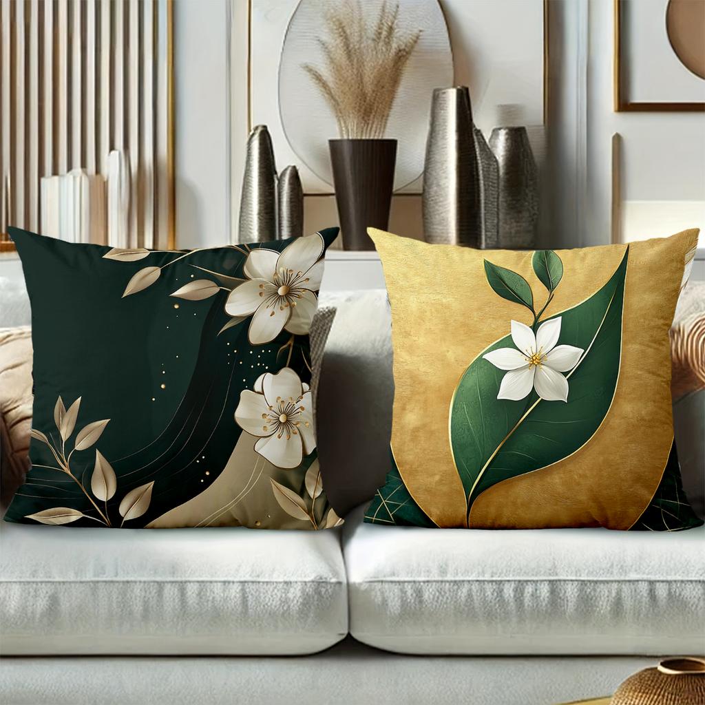 Floral Patterned Throw Pillows For Home Decor Polyester pillowcase, sofa decorative cushion cov Headboard Pillow