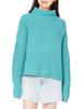 Sustainable Knit Turtleneck Oversized Loose Fit Sweater A048720KCAC XS Blue 8DZ Women's