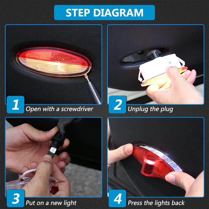 2PCS Led Car Door Welcome Light HD Laser Projector Lamp For Renault INITIALE Koleos Clio Initiale QM5 SM5 SM7 EX2 Samsung NN8