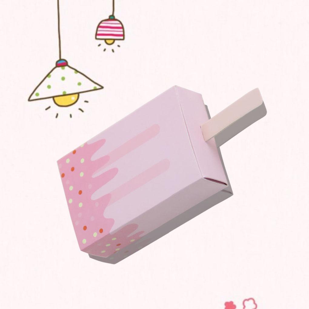 Подарочная коробка на день рождения Контейнер для попкорна Контейнер для конфет в форме мороженого