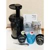Panasonic Juicer Low Speed Vitamin Server Cold Press Aragoshi Compatible with Frozen Recipe Book Graphite Gray MJ-L600-H