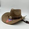 Three-dimensional Embroidery Handmade Straw Hat Western Cowboy Hat Men Cap Outdoor Women Hat Light Luxury