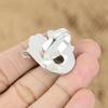 Natural Golden Rutile 925 Silver Promise Flower Adjustable Ring For Women