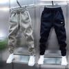 Men's Solid Color Casual Pants Sweatpants New Style Leggings Stretch Versatile Skinny Pants Black