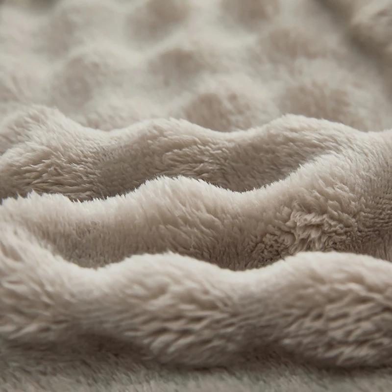 Зимняя постель, теплая простыня на резинке, постельное белье, чехол для матраса, утолщенная плюшевая эластичная простыня, зимнее коралловое флисовое роскошное покрывало для двуспальной кровати