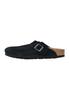 Birkenstock Boston Sports Casual Birkenstock 24FW Black Size (Suede Leather) Sandals, (Narrow), (1027067), (EU36), 23.0