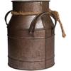 Vintage Rustic Antique Decorative Flower Vase,Shabby Chic Classy Designed Metal Vase,Primitive Distressed Iron Vase Bucket for Home Decor,Birthday