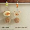 Cartoon Plush Cat Pendant Keychain - Perfect for Backpacks, Phone Chains, Students, Couples, and Best Friends