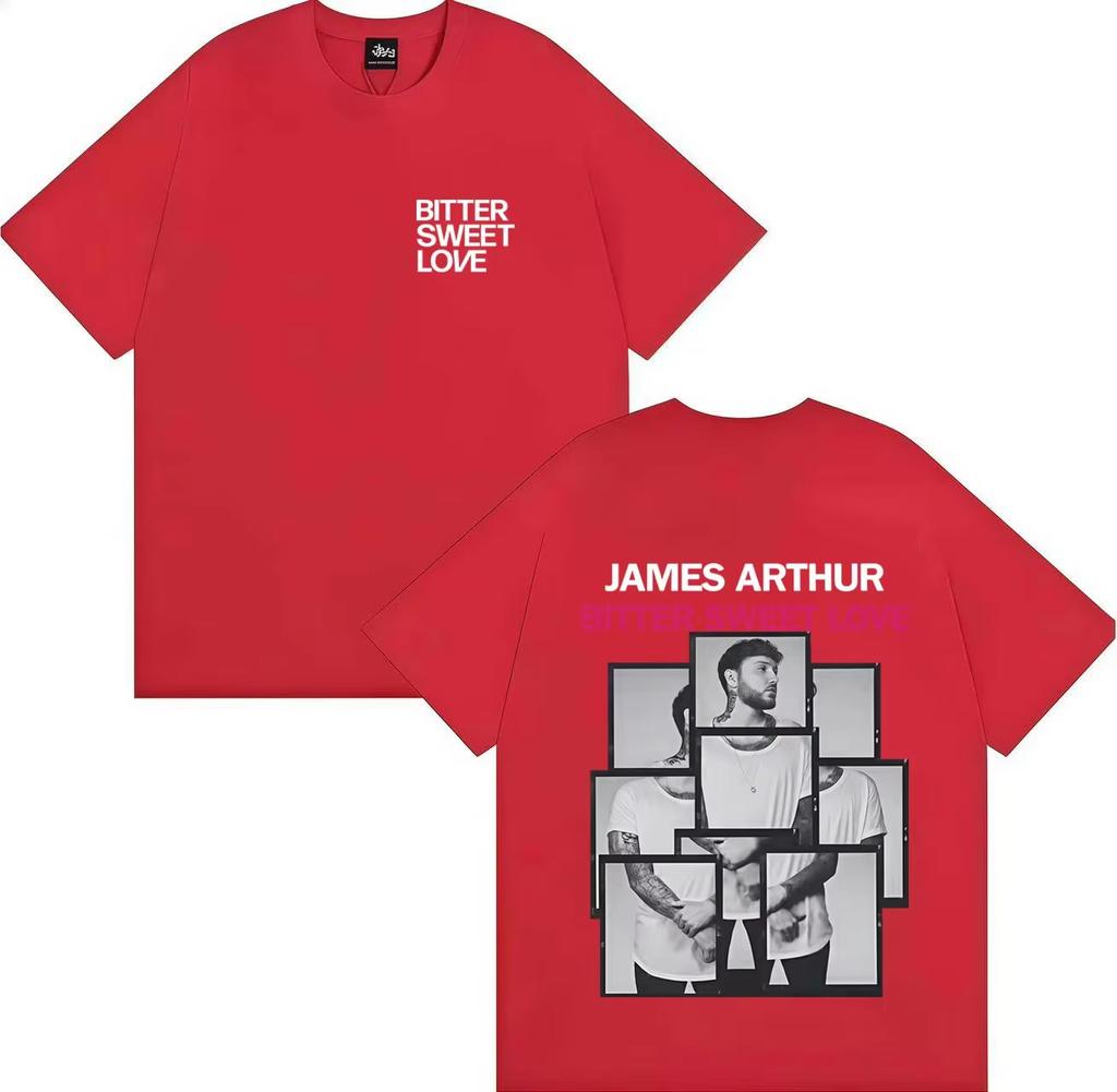 2026 Singer James Arthur Bitter Sweet Love Album Tour AestheticShort Sleeve Tshirt Top Fashion Men Women Streetwear