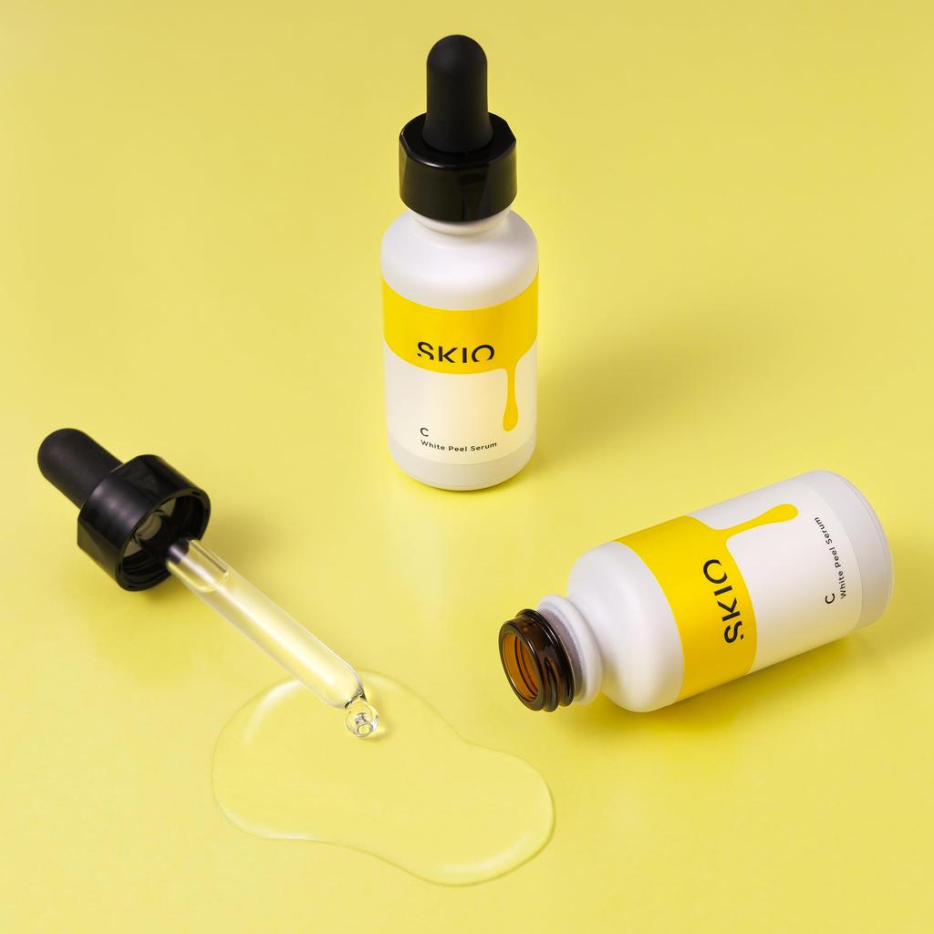 Rohto Pharmaceutical SKIO VC White Peel Serum Stain Pore Care Отбеливающая сыворотка Сыворотка с витамином C White VC Увлажняющий Увлажняющий Сухая кожа Чувствительная
