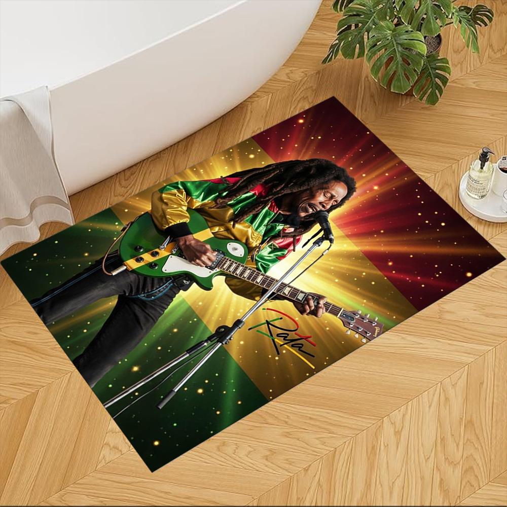 Bob Marley Floor Rug Office Rug Perfect for Hallway Game Room Decorate room Dining Room Antislip Carpet Decorate Offices