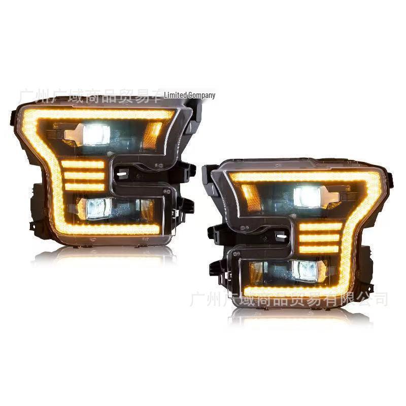 LED Headlights with Flowing Turn Signals & DRL for 2015-2020 Ford F150 Raptor