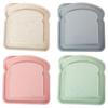 Bento Box with Lid Moisture-proof Easy Clean Toast Shape Portable Sandwich Food Storage Case Daily Use
