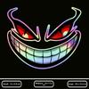 1PC Cool Car Fierce Red Eyes Sticker Reflective Motorcycle Sticker  for Cars,Motorcycles,Helmet Etc
