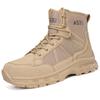 Новые мужские походные ботинки с высоким верхом, ботинки для боевой подготовки, противоскользящие зимние ботинки, полевые ботинки для пустыни, обувь для езды на велосипеде на открытом воздухе