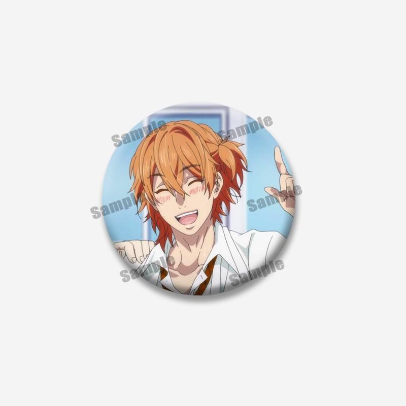 Cartoon Character Ayato Yuri Yui Tamura Badge on Backpack Accessories Anime Yarichin Club Pins Round Brooch for Clothes Bag Gift