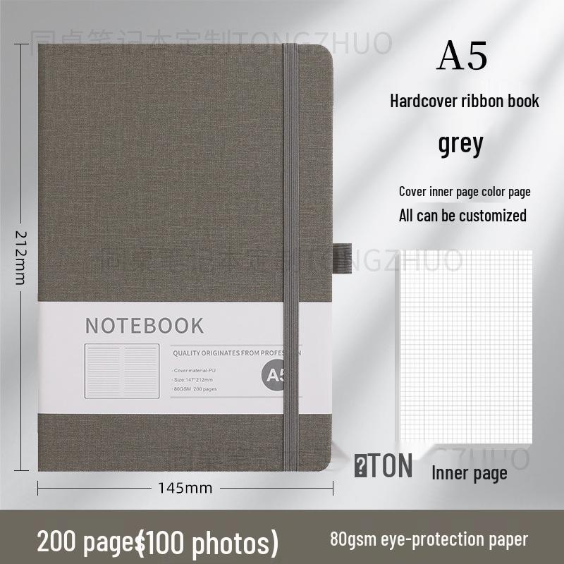 Высококачественный блокнот A5 с индивидуальным дизайном и резинкой для бизнеса и офиса