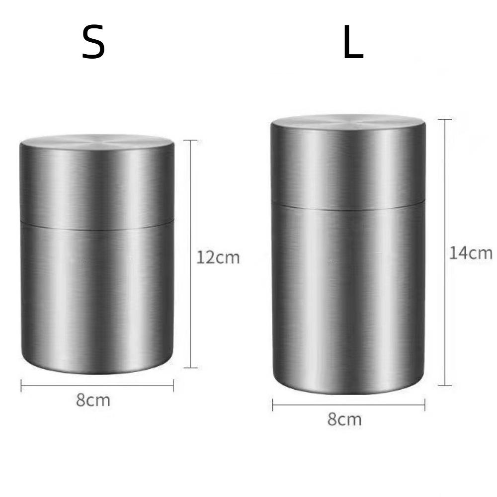 Portable Tea Caddies 304 Stainless Steel Storage Jar Teaware Tea Packaging Cans  Tea