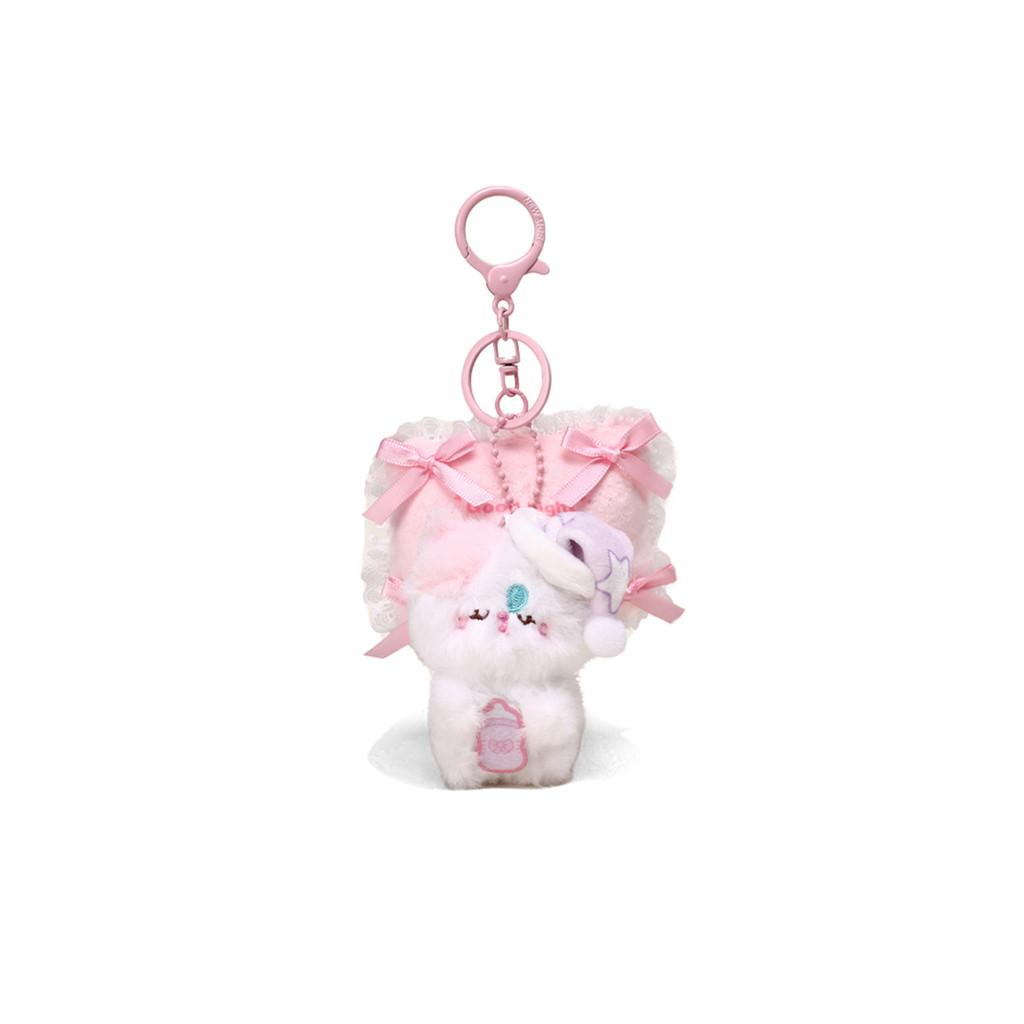 Sleeping Cat Rabbit Plush Pendant With Pillow Design For Kid And Collectors Gift