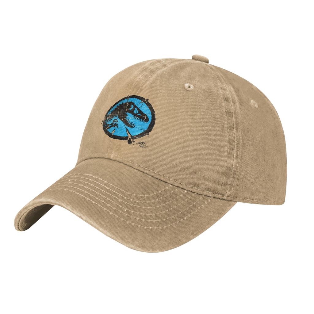 2026 Vintage Jurassic Park Shattered Baseball Cap For Men Women Cotton Snapback Cap Outdoor Running Golf Unstructured Soft Caps