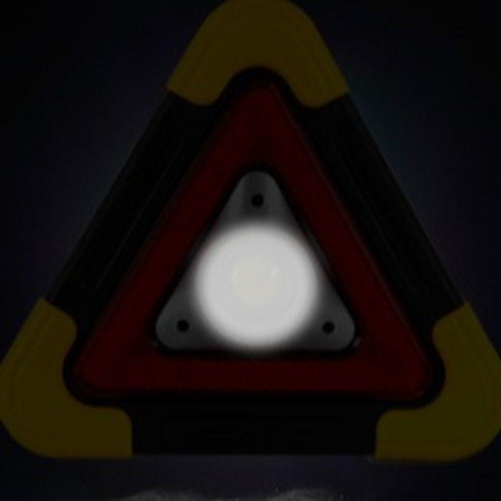 Solar Warning Light Roadside LED Work Light Flashing Light Triangle Warning Sign Road Safety