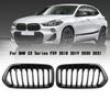 Gloss Black Front Bumper Grille Grill Fit BMW X2 Series F39 2018-2021