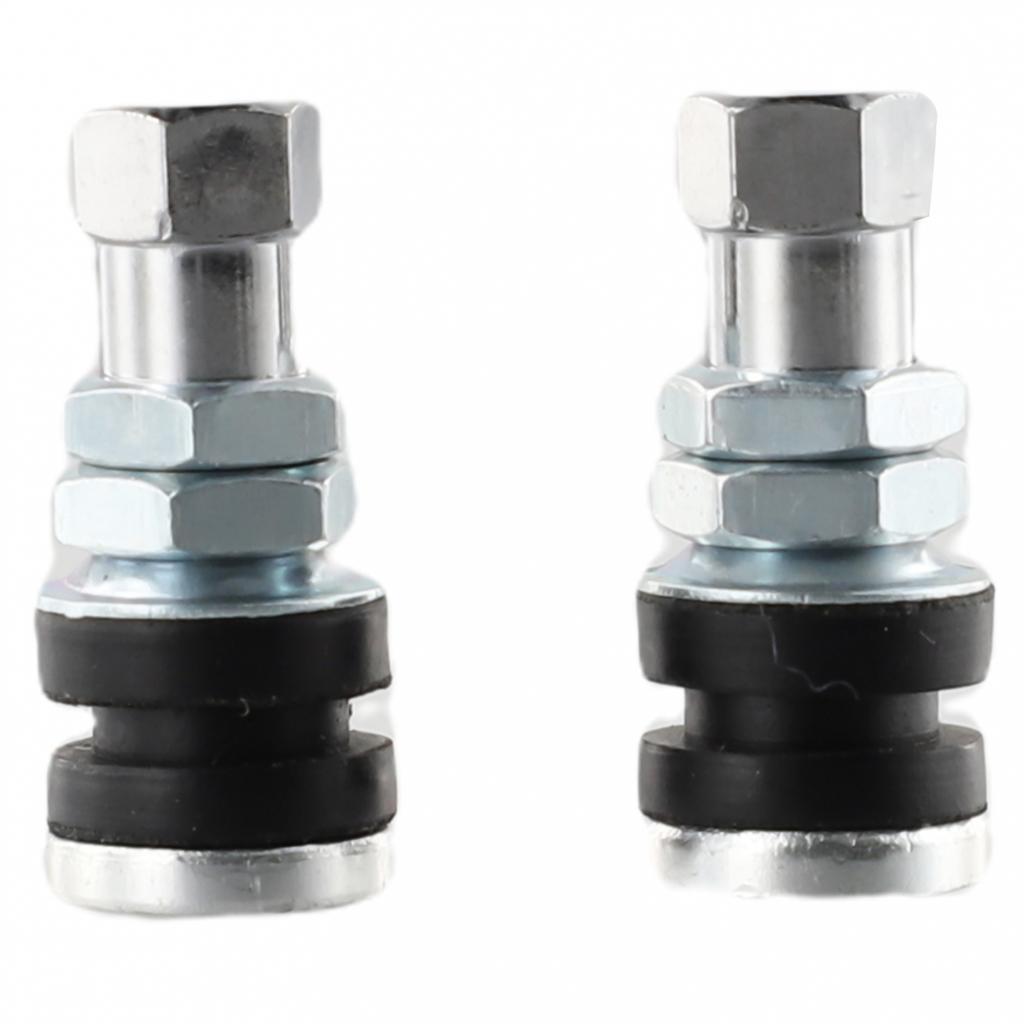 Car Tubeless Metal Silver 2pcs Car Tubeless Dust Silver