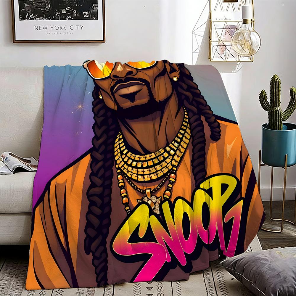 Рэпер Snoop Dogg Бросает Легкое Фланелевое Одеяло 240 г Мягкое, Приятное для Кожи для Летнего Охлаждения