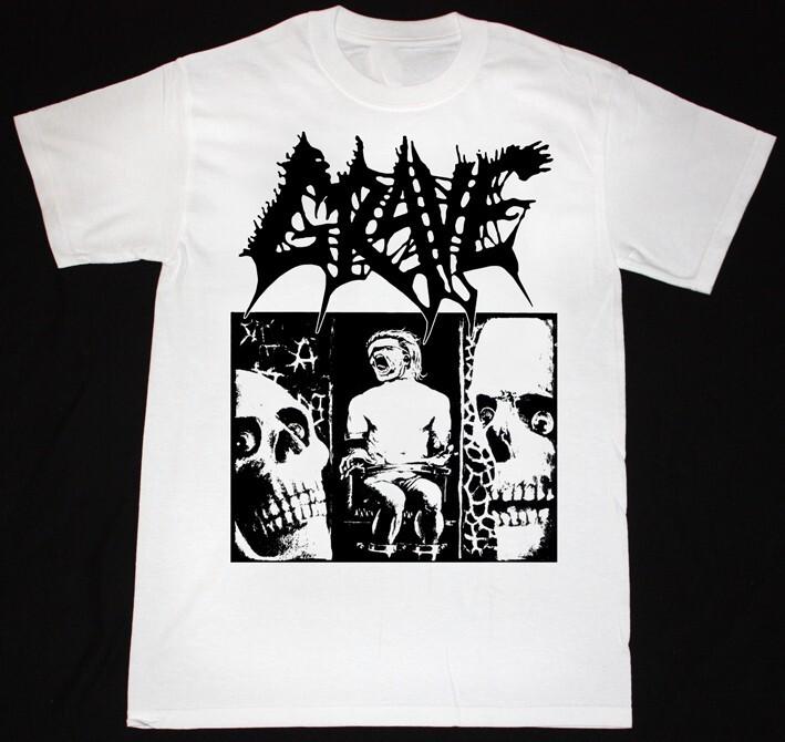 Vtg GRAVE TREMENDOUS PAIN'91 Cotton White All Size Unisex Tee Shirt
