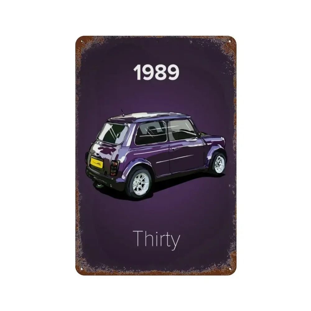 Garage Bar Metal Wall Sign, Auto Interior Decor Plaque 20x30cm