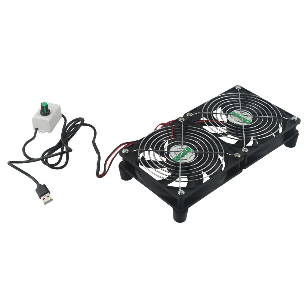 Infinite Adjustment Feature in a Quiet 5V USB Chassis Cooler Essential for Router & Console Lifespan Extension