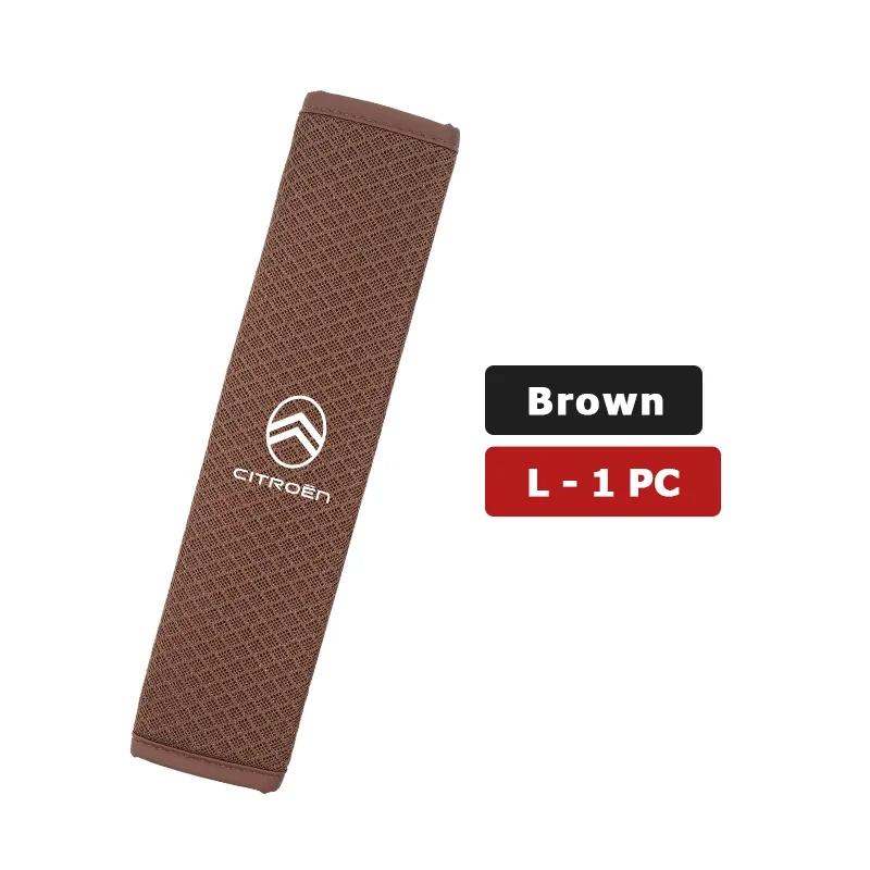 Ice Silk Car Safety Seat Belt Shoulder Protection Padding Pad For Citroen C5 C1 C2 C6 C4L DS3 DS4 DS5 C-Elysee Grand Berlingo