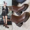 Round Head Martin Boots Women's Autumn and Winter New Short Boots Fashionable Versatile Retro Thin Small Thick Heel Fashion Boots