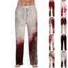 Men's Halloween Print Drawstring Pants Casual Pajama Pants