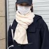 Winter Korean Style Knitted Breast Scarf for Women High End Twist Scarf for Couples Thickened Warm and Versatile