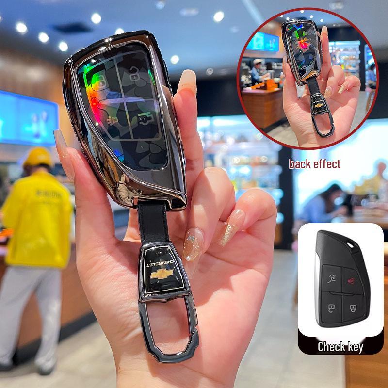 Премиальный чехол для ключа Chevrolet Equinox 2025 с металлической пряжкой - Аксессуары с полным покрытием