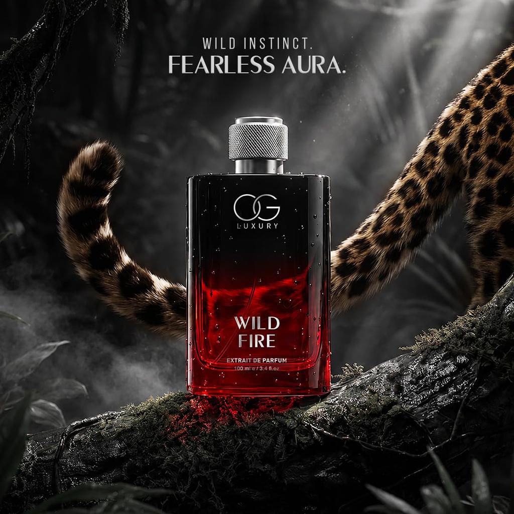 OG Luxury Wild Fire Экстракт Парфюма для Мужчин, 100 мл + 4x3 мл Набор для Знакомства