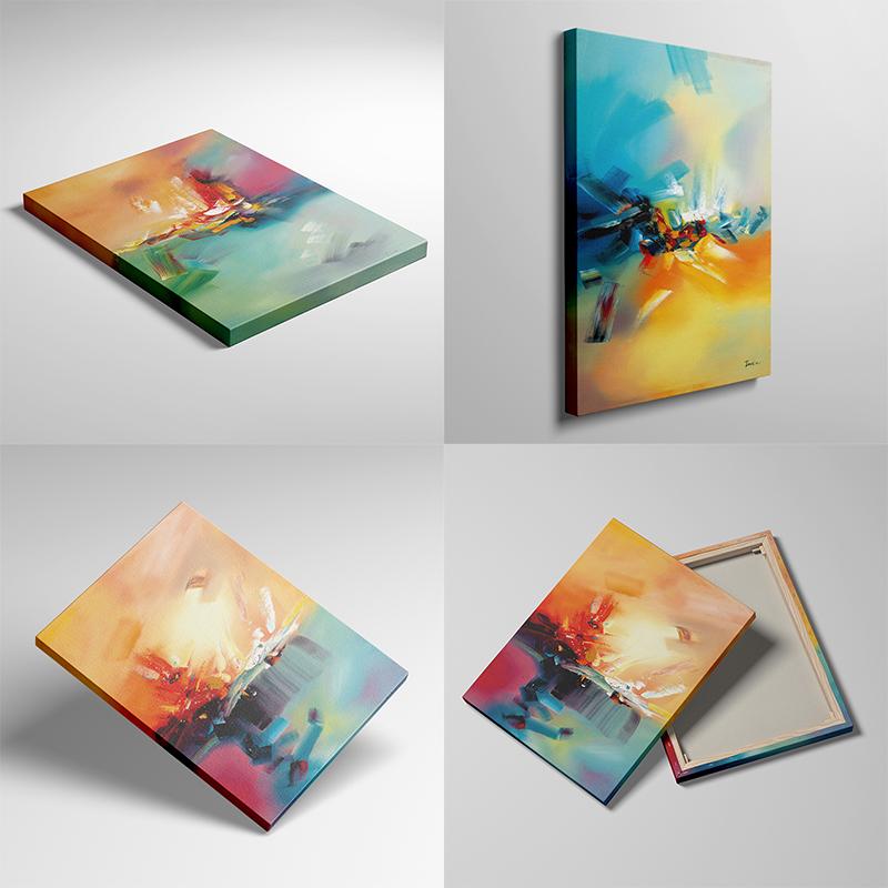 Frame Metal Figure Statue Canvas Painting Romantic Abstract Posters Prints Wall Art Pictures Modern Living Room Decorations