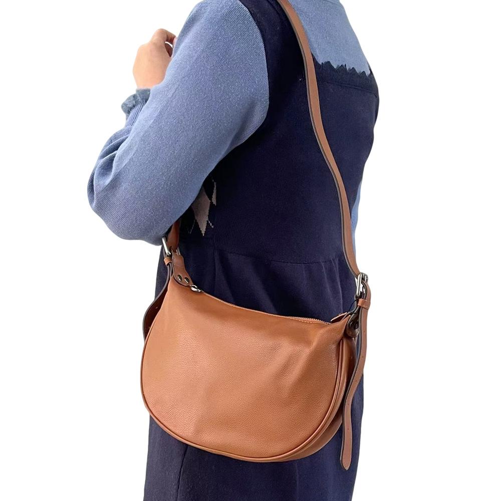 Модная женская сумка-седельная сумка для поездок на работу, женская сумка из черной коровьей кожи, женская сумка через плечо, сумка для отдыха