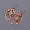 Friendship Day Sale Labradorite Stone Copper Dangling Electroformed New Earrings V-109