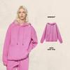 Mens Womens Oversized Hooded Sweatshirt 350g Fleece Lined Casual Winter Pullover Solid Color Streetwear
