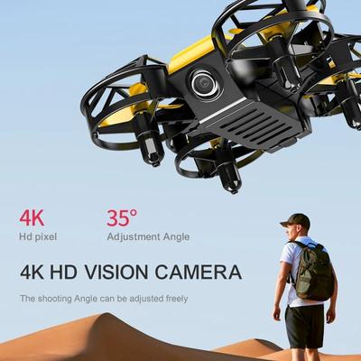 Для профессионального мини-дрона 811 4K WiFi FPV HD аэрофотокамера с защитной крышкой кувыркающаяся светодиодная подсветка Квадрокоптер детская игрушка GIF