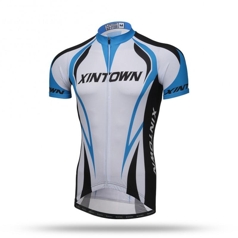 XINTOWN Mens Short Sleeve Cycling Jersey Breathable Quick Dry Bike Top