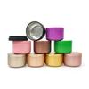 12Pcs Round Candle Tea Jars With Lid Aluminum Travel Tin Candle Storage Container Tea Cans Box Empty Cream Cosmetic Container