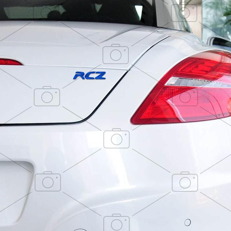 Car Metal Body For Peugeot RCZ GT Line French Tricolor Logo Letter Decals Styling Badge Trunk Fender Emblems Sticker Accessories