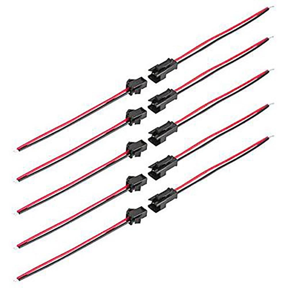 2-контактный разъем SM Папа 2,2 мм/0,09\" Проводной разъем Vandesail 22 AWG