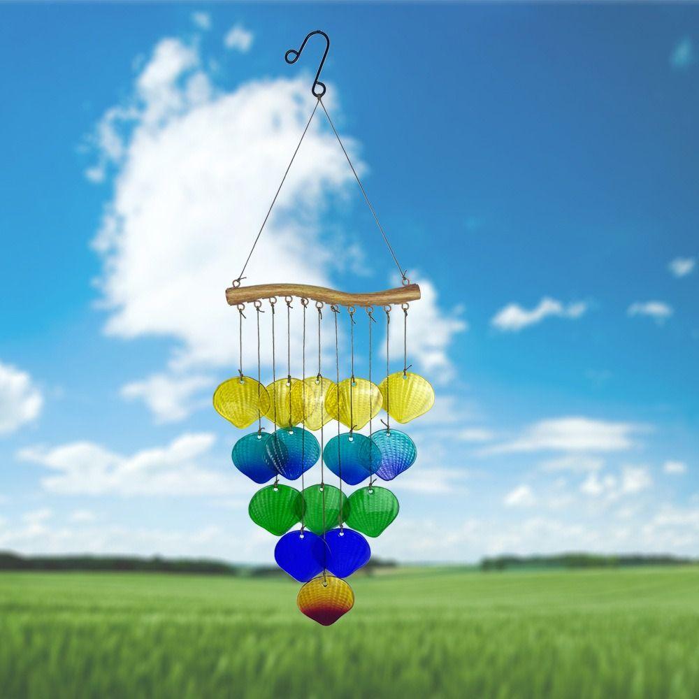Colorful Wind Chime Iron Art Light Collection Pendant Crafts Sun Catcher Windows