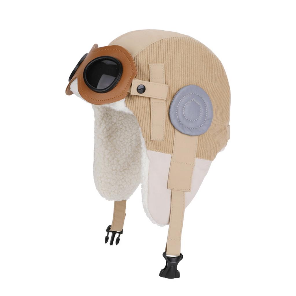 Зимняя шапка для детей, Ретро шапка Лей Фэн, Шапка с теплым флисом, Уши, Шапка для езды на мотоцикле